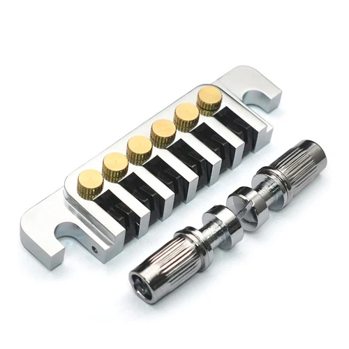 Silver Guitar LP Bridge Stopbar TP-6 Style 70'S Tailpiece for Les Paul/SG/ES USA