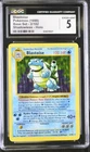 CGC 5 Blastoise 1999 Base Set 2/102 Shadowless Holo Pokemon Card