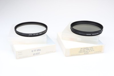 Leica Zir Polfilter E77 13336 UVa Filter E77 13337 Leitz 98146 near mint wie neu