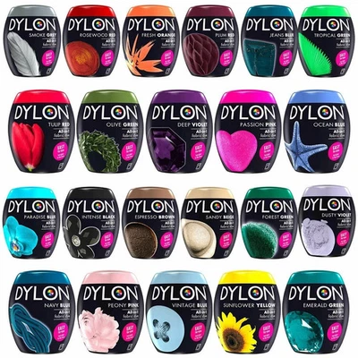 Dylon Washing Machine / Hand Fabric & Clothes Dye Pod 350g Powder