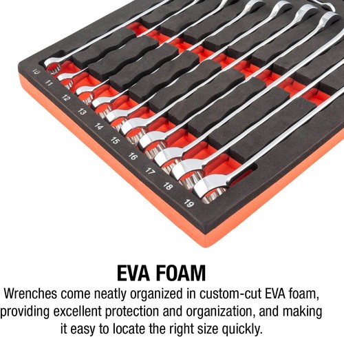 Sunex 9911M 13 Pc. V-Groove Metric Wrench Set 13 Set, Metal - Picture 3 of 5