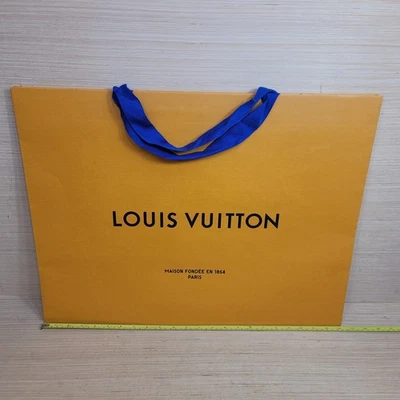Louis Vuitton Gift Paper Shopping Bag XXL Large Size 23 x 17 x 10 - NEW