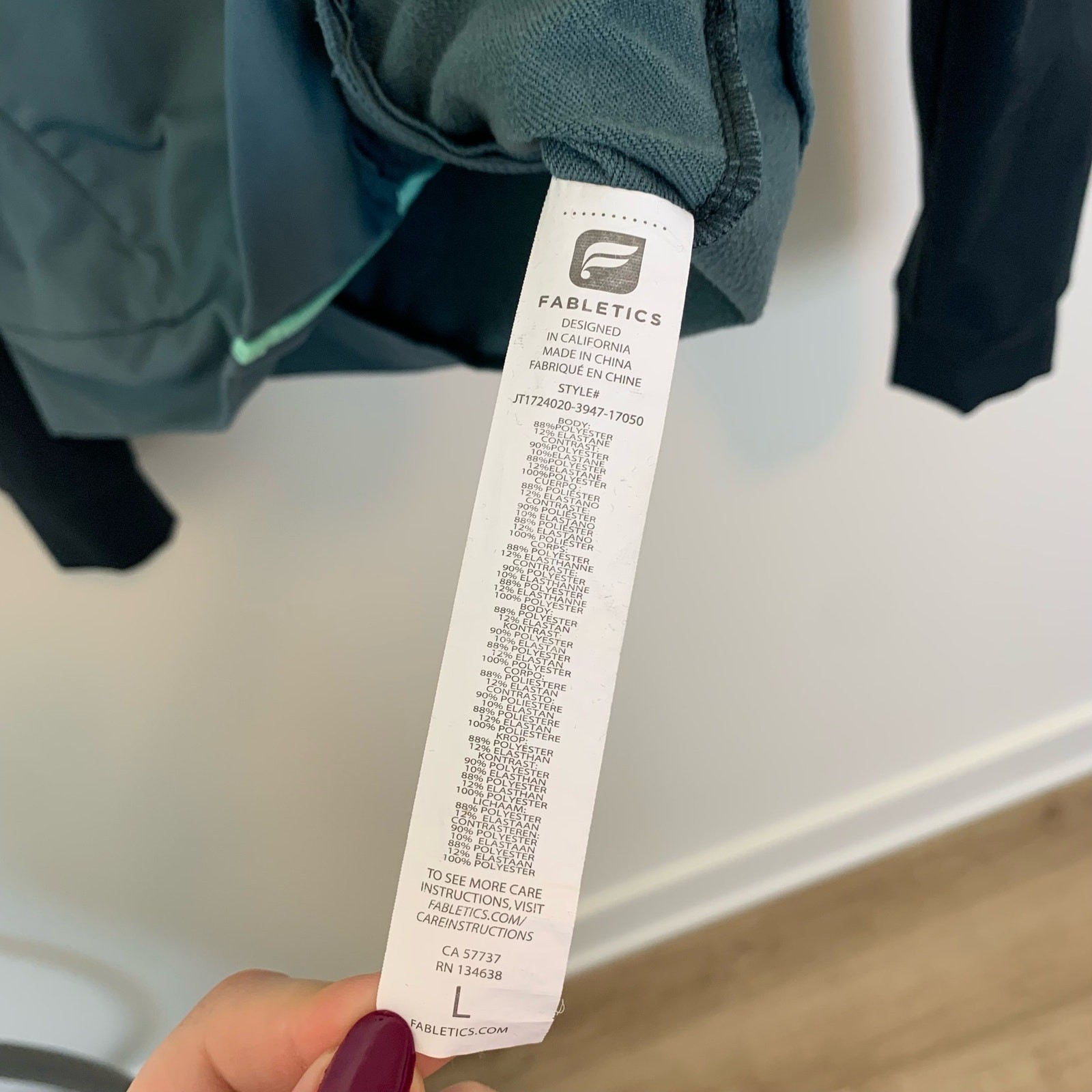 Fabletics Womens Jacket Size Large Long Sleeve Fu… - image 14