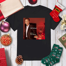 Cliff Richard Love... The Album Black Graphic Tee Cotton T Shirt Size S-5XL Cliff Richard Love... The Album Black Graphic Tee Cotton T Shirt Size S-5XL