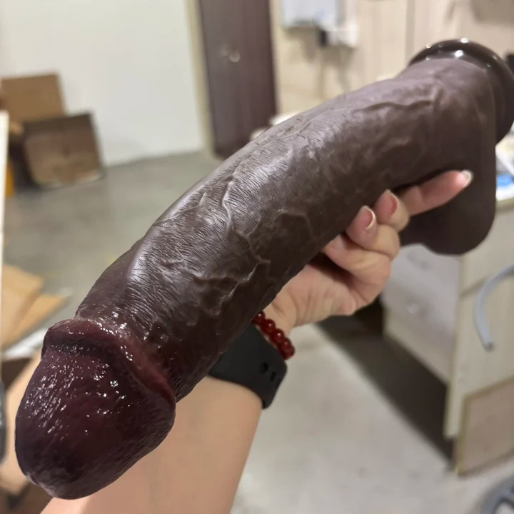 Liquid Silicone Realistic Huge Dildo Cock Thick Dong Suction Cup Women Sex Toys
