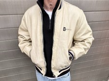 Vintage Redskins Lederjacke / Bomberjacke 90s