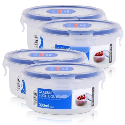 LocknLock Classic HPL932 Frischhaltedose 300ml - Luft & Wasserdicht (4er Pack)