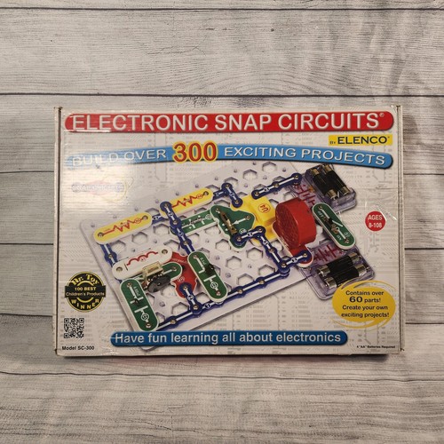 Elenco Electronic Snap Circuits SC-300 Build Over 300 Projects STEM Toy Kit 100%