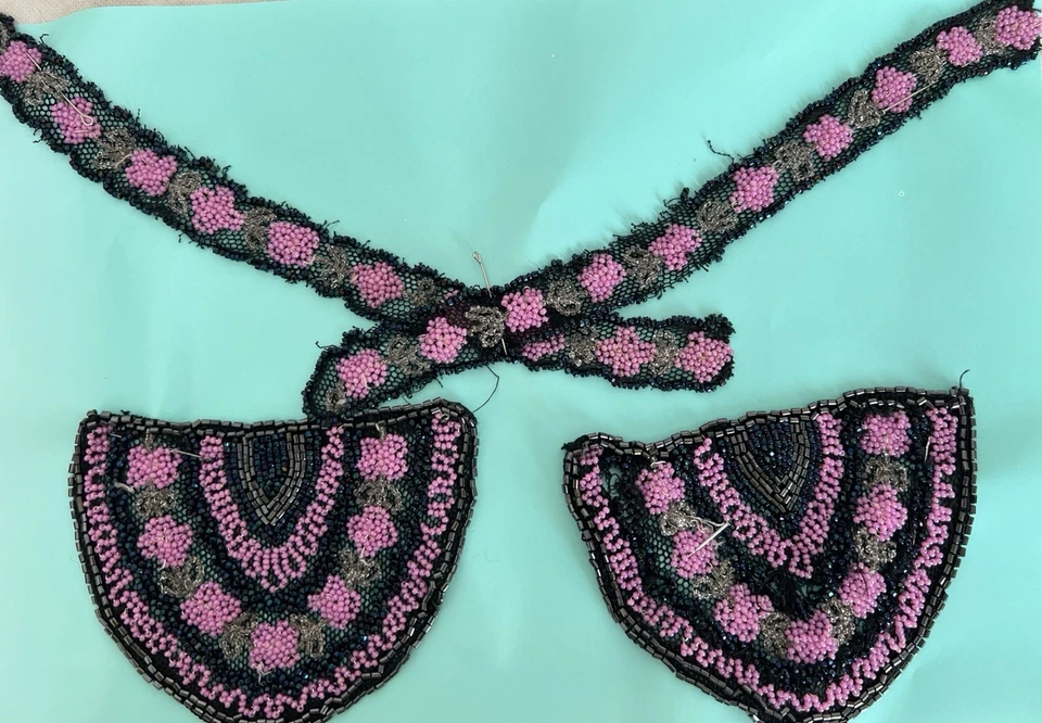 Antique Woman Vintage Collar Set 1920 France - Image 4 of 4