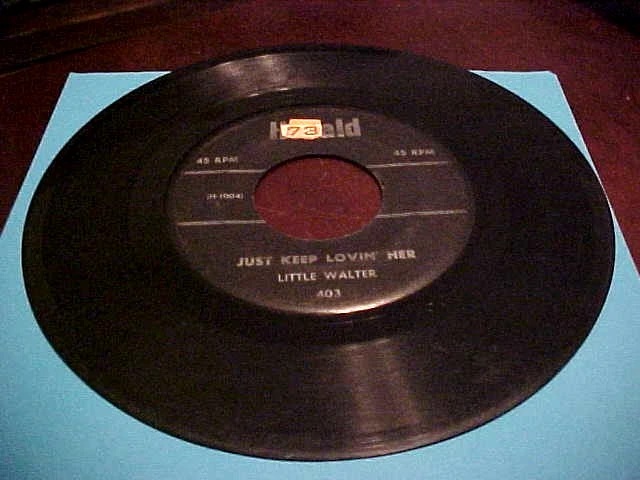 Chicago HARP Blues LITTLE WALTER Just Keep Lovin' Her/Take a Walk With Me-HEAR - Image 2 of 2