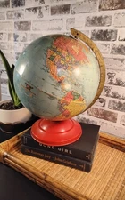 Vintage 1950's Replogle Reference  10 Inch World Globe