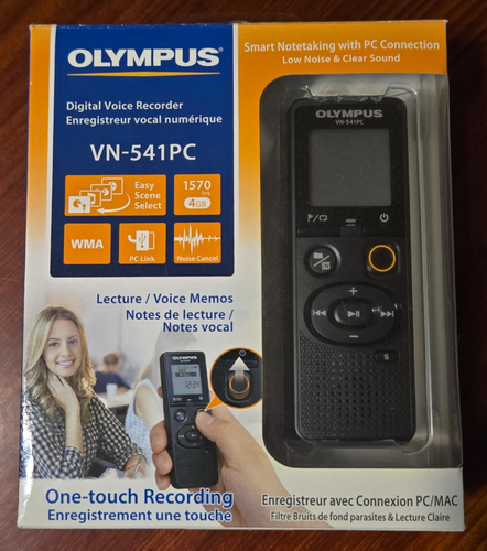 Olympus VN-541PC 4GB Digital Voice Recorder *Good, Used Condition ...