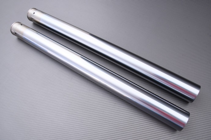 Tube de fourche moto 49mm chrome pour suspension Harley Davidson FLHR