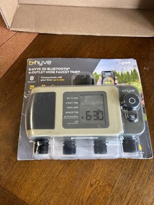 Orbit B-hyve XD Bluetooth 4-Outlet Hose Faucet Timer Smart Watering 4 Zones