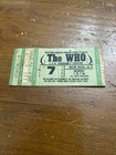 The Who Ticket Stub July 7 1980 Lsu Assembly Center Vintage