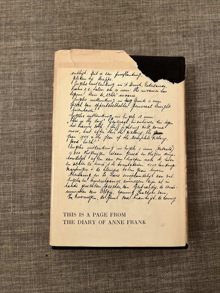 RARE 1952 American 1st Edition ANNE FRANK: DIARY OF A YOUNG GIRL w/DJ - Image 2 of 4