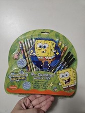 VTG 2002 SpongeBob SquarePants Stationary Set With Notepad NWT