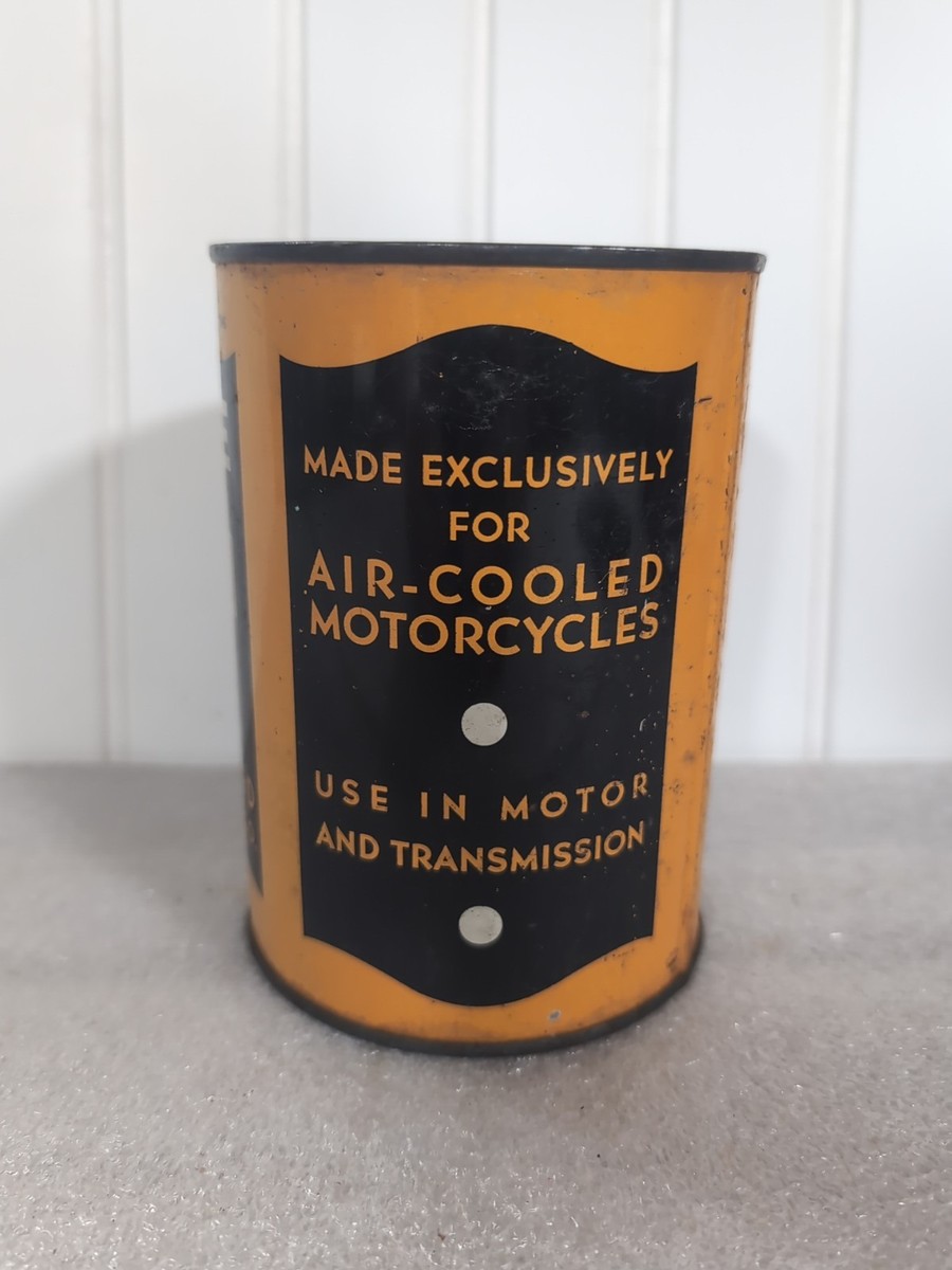 EARLY ANTIQUE HARLEY DAVIDSON VINTAGE OIL CAN FULL | eBay