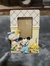 DISNEY BABIES: DONALD, MICKEY, PLUTO 2"X 3" PICTURE/PHOTO FRAME COLLECTIBLE
