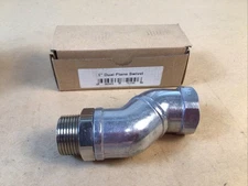 Great Plains Ind. Dual Plane 1" M x 1" F NPT Hose Swivel Connector 45 Degree