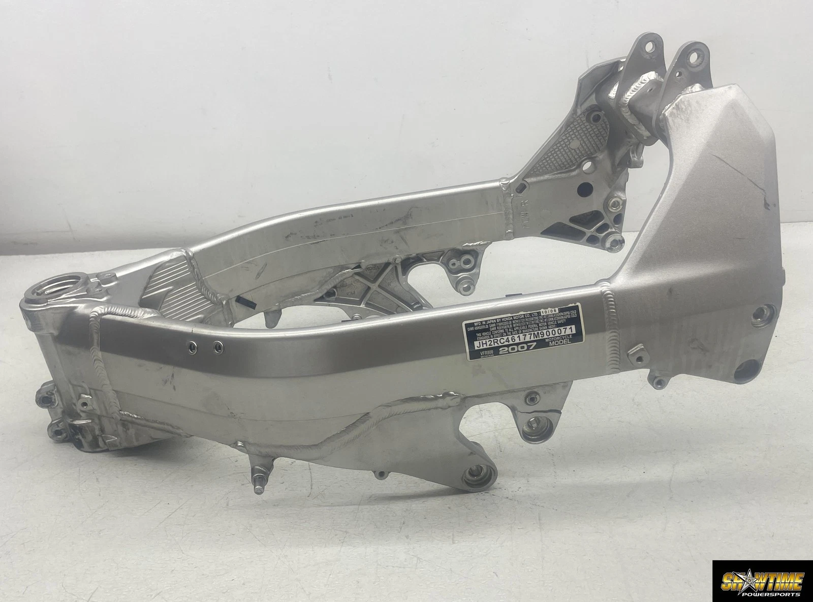 02-13 HONDA INTERCEPTOR 800 VFR800 FRAME CHASSIS STPSS STRAIGHT