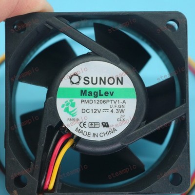 New PMD1206PTV1-A 60x60x25mm 6025 12V 4.3W 3 Wire Fan Connector *rr