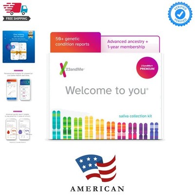 Advanced Ancestry & Health - DNA  Kit, Personal Genetic Insights, Plus 1- Acc...