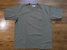 Bronson MFG Short Sleeve Pocket T Shirt Cotton Olive Green