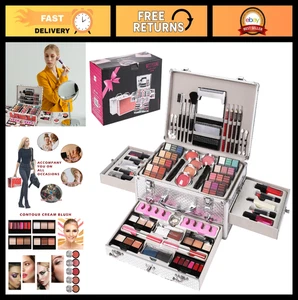 106-Piece Kit de maquillage tout-en-un pour adolescents & Femmes - Fardeau à paupières, Rouge à lèvres, Brosses