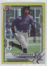 2021 Bowman Draft 1st Edition Yellow Foil 19/75 Julio Carreras #BD-30 00jz
