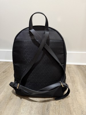 Michael Kors Maeve Black Backpack Gold Hardware Zipper  display picture 1