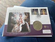 The Royal Mint Queen Elizabeth II Diamond Jubilee £5 Coin Cover New Collectable