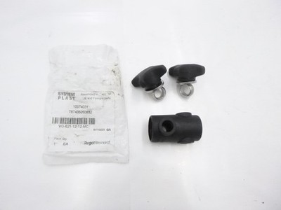 System Plast VG-621-12-12 Cross Block Polyamide 2'' W 1/2'' Rod Dia