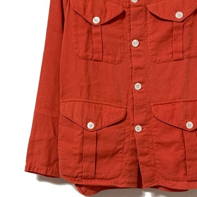 Nigel Cabourn Lybro Hooded Jacket 44 Orange Unused From Japan | eBay