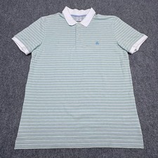 Brooks Brothers 1818 Performance Polo Slim Fit Striped Men Large Cotton