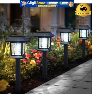 Stylish Solar Garden Lights - 12 Pack Waterproof with Dusk to Dawn Feature