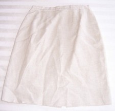 Talbots Beige Irish Linen Skirt Misses Size 4 Petite