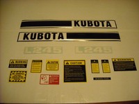 Kubota L245 Tractor Decal Set With Caution Kit K151 Hood Kubota L245 Tractor Decal Set With Caution Kit K151 Hood