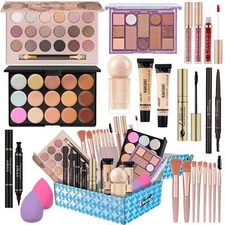 Full Kit Makeup Set for Women Teen Gift Set Eyeshadow Foundation Complete Kit