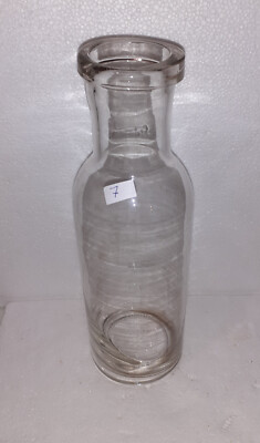 Nr. 7 FLASCHE ODER OBSTGLAS. 19. Jh. MUNDGEBLASENES GLAS