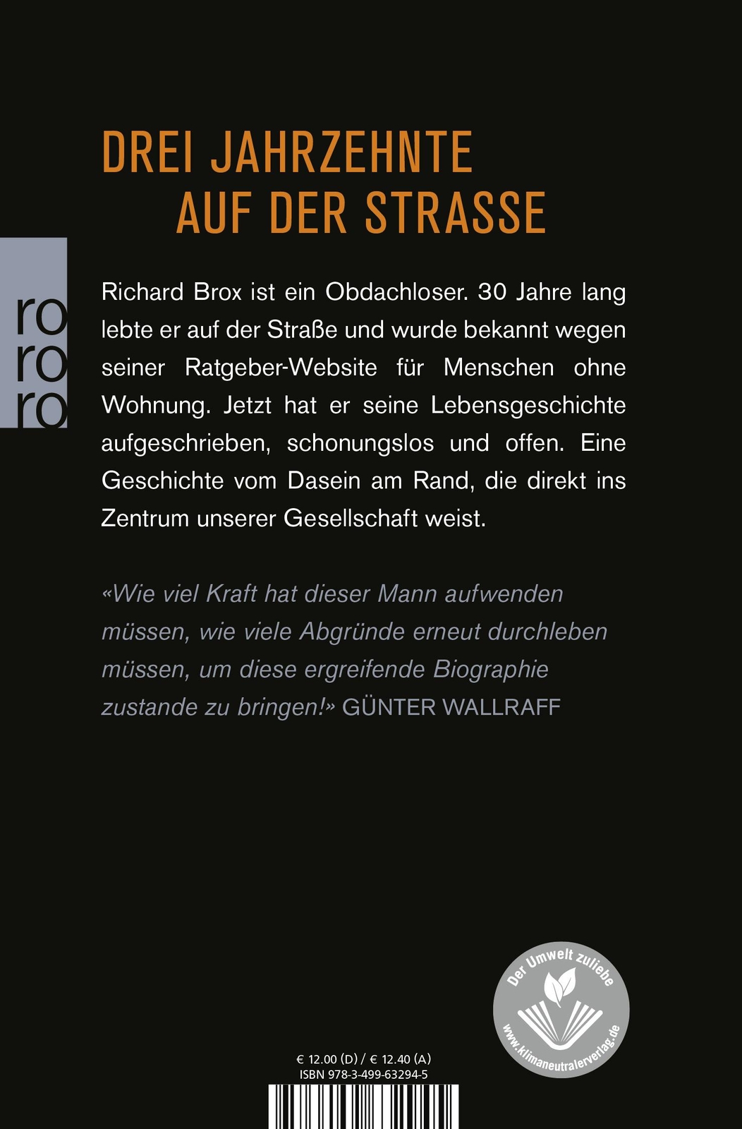 Thumbnail - Kein Dach Über Dem Leben, Richard Brox