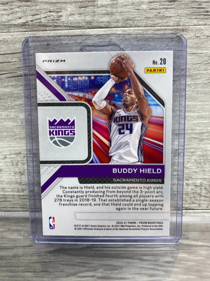 2020-21 Panini Prizm Silver Buddy Hield Downtown Bound #20 Sacramento Kings - Image 2 of 2