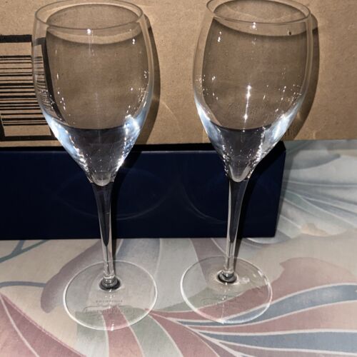 Laurent Perrier Champagne Toasting Glasses 6 Oz Wedding Party Sparkling Wine X2 - Afbeelding 1 van 3