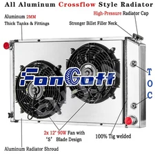 3 Row Radiator Shroud Fan For 1970-1981 77 Pontiac Firebird/Trans Am V8 I6