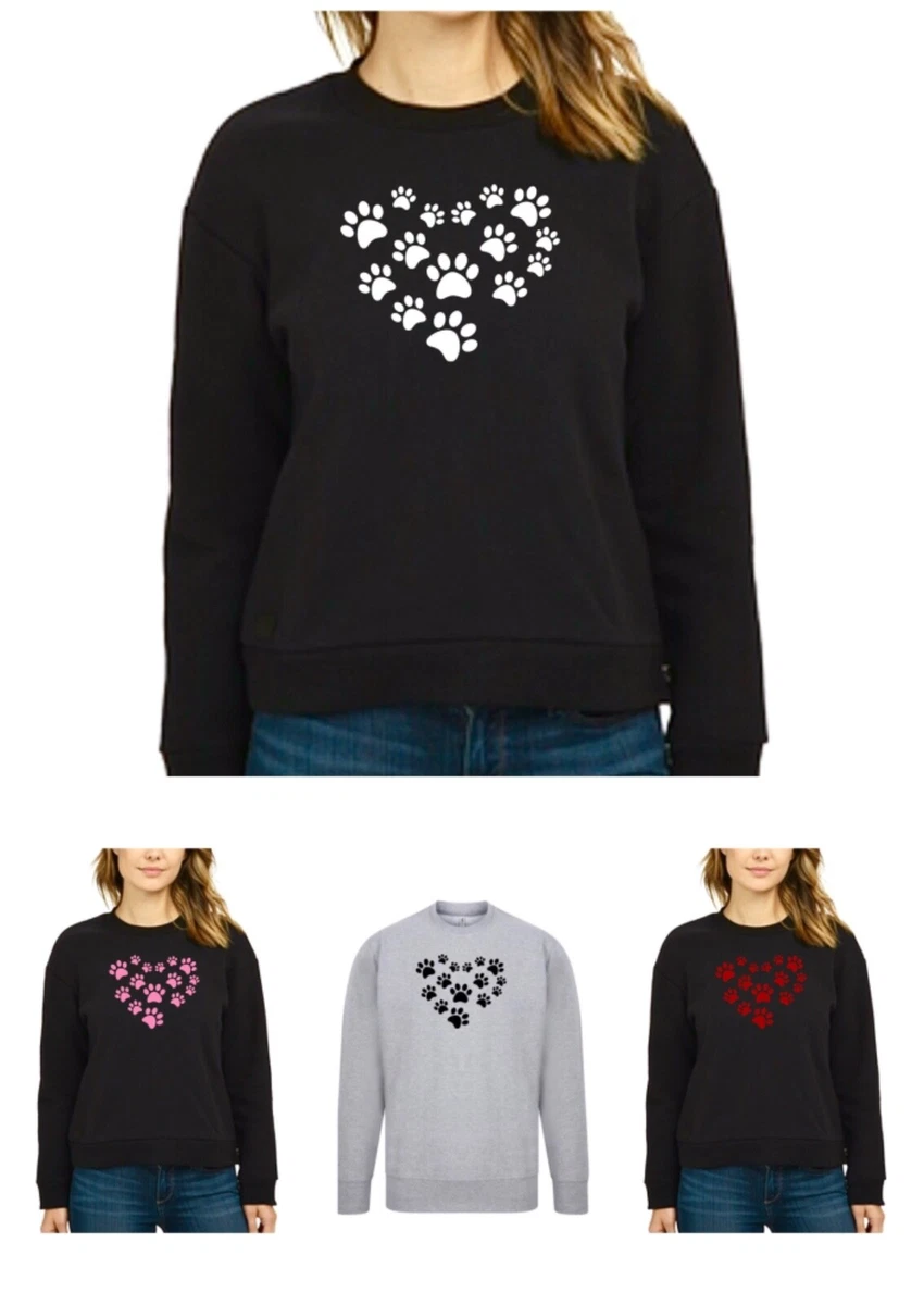 Paw Print Jumper Plus Size 34 36 38 40 Dog animal lovers Pullover