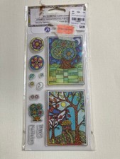 HAMPTON ART Coloring CLEAR STAMPS 13pcs Happy Birthday
