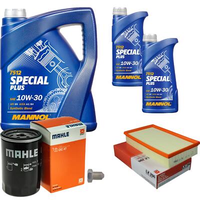 MAHLE Inspektionspaket 7 L MANNOL Special Plus 10W-30 für VW Golf II 1.8i Cat