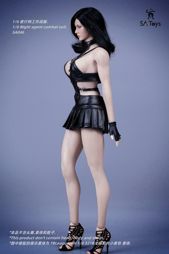 1/6 Night Agent Combat Suit Female Clothes Set Fit 12" PH TBL Figure Body Model - Bild 12 von 12