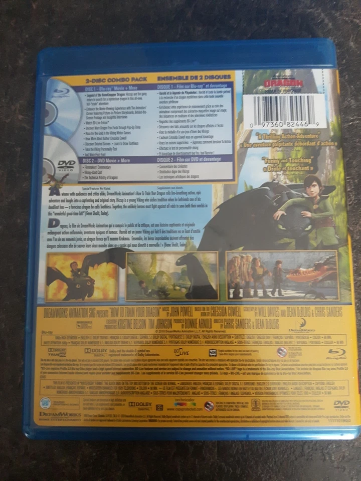 How To Train Your Dragon 2010 Blu Ray Movie Widescreen Good Condition - Image 2 of 2