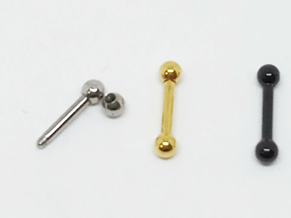 Piercing Sopracciglio Barretta Acciaio chirurgico Trago Elix Bilancino Lobo - Immagine 3 di 4